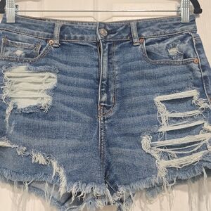 Distressed Denim Women's Shorts